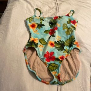 Leilani one piece swimming suit with sarong